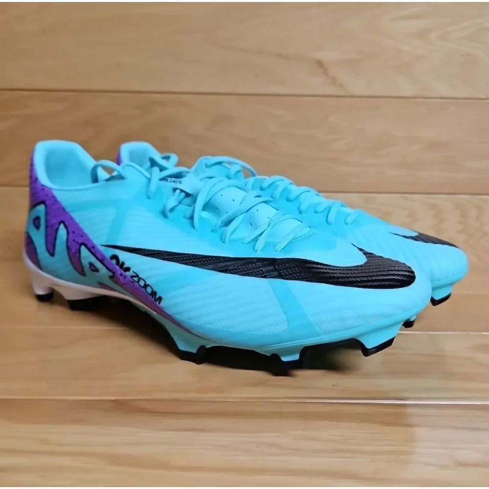 Nike Zoom Vapor 15 Academy Mens Size 10 DJ5631-300 FG/MG Turquoise Soccer Cleats